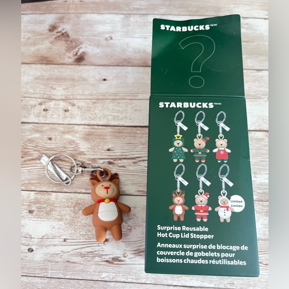 Starbucks Reusable Hot Cup Lid Stopper REINDEER🎀